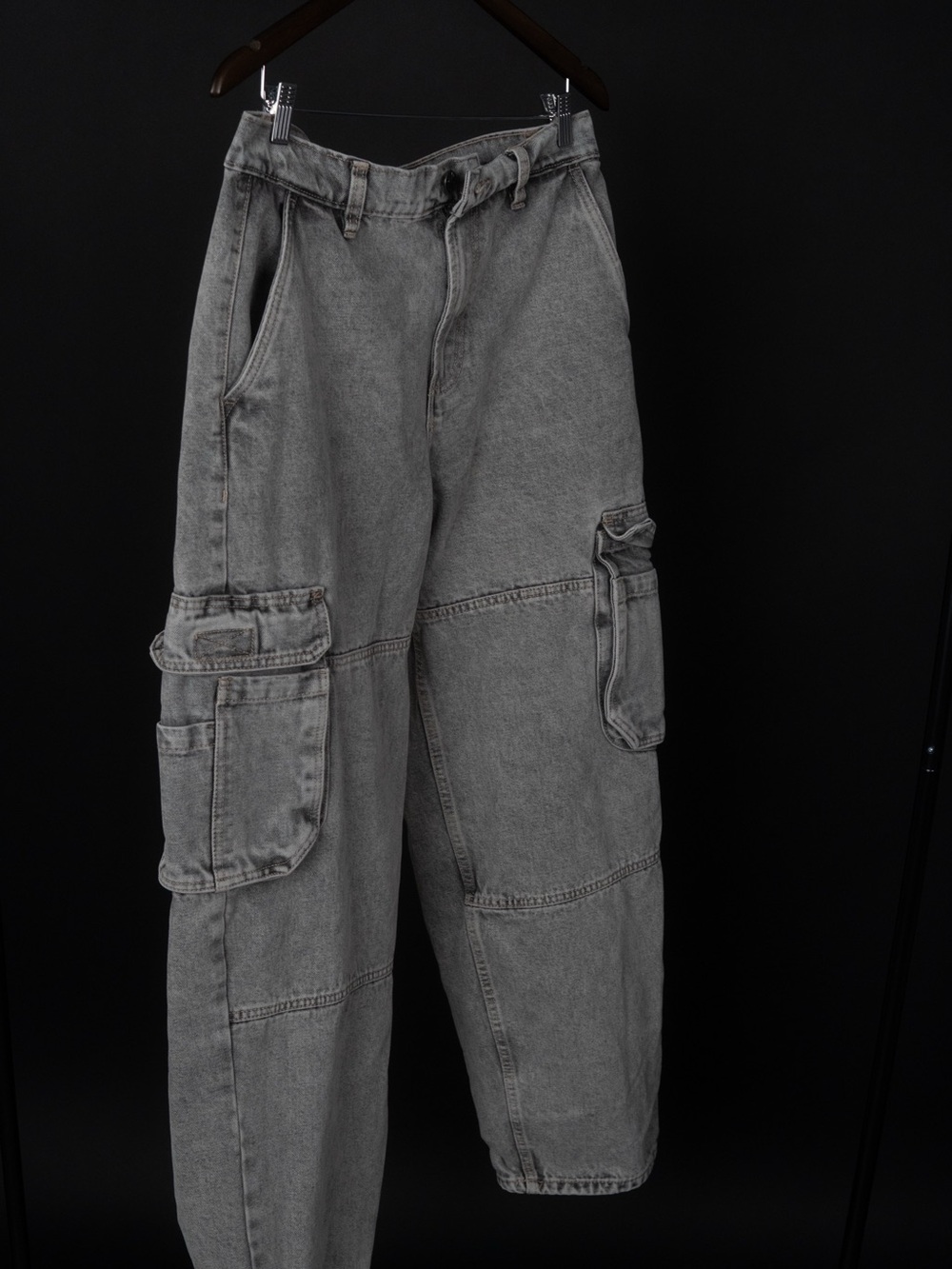 Men's Gray Cargo Pants — Utility Pocket Workwear